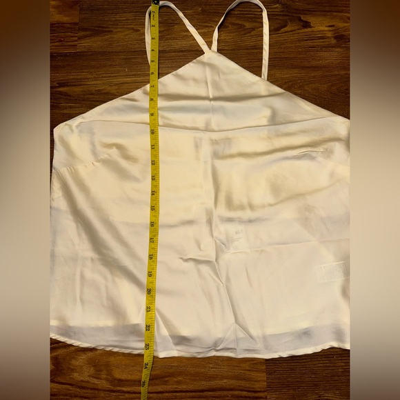 Forever 21 Ivory Satin Y-Neck Cami size 0X - Picture 8 of 9